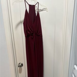 Chic Burgundy Dress